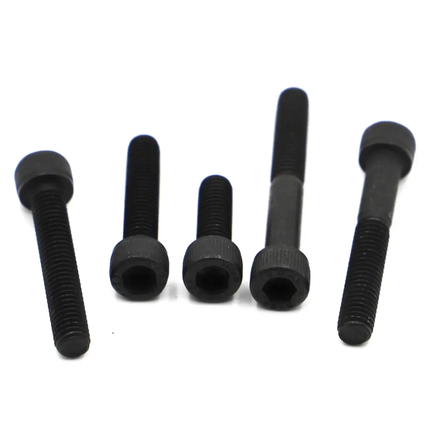 2-50PCS Hexagon Allen Hex Socket Cup Head Screw M1.6 M2 M2.5 M3 M4 M5 M6 M8 M10 Black Grade 12.9 Carbon Steel Bolts Din912