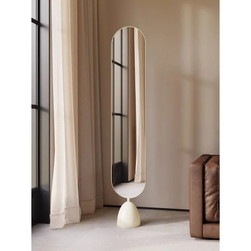 Full body mirror, floor to ceiling mirror, living room, bedroom, household dressing mirror, convenient and rotatable, modern min