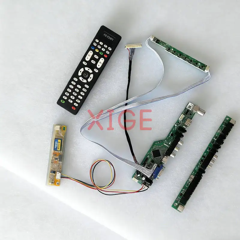 

Плата контроллера привода экрана подходит для QD15XL04 QD15XL06 QD15XL09 QD15XL01 30-контактный LVDS 1024*768 1024x768 1CCFL USB + AV + VGA + HDMI комплект DIY