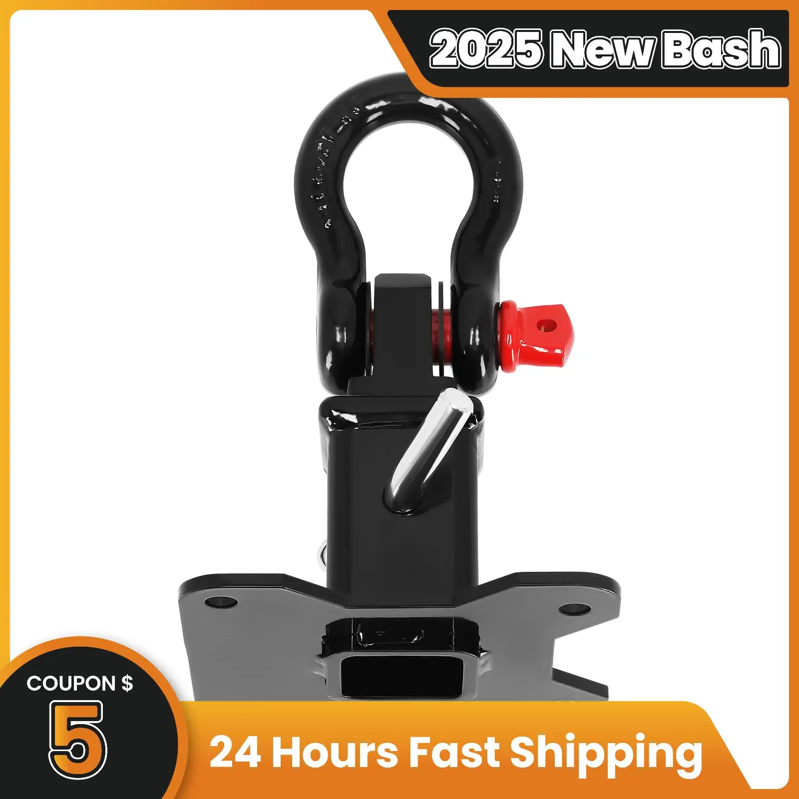 

2" Receiver Tow Hitch for Polaris RZR XP 1000 XP4 1000 14-25 W/Shackle Mount