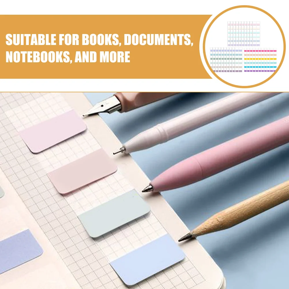 360 Pcs Index Sticker Marking Stickers for Books Rectangle Color Coding Labels Coloring