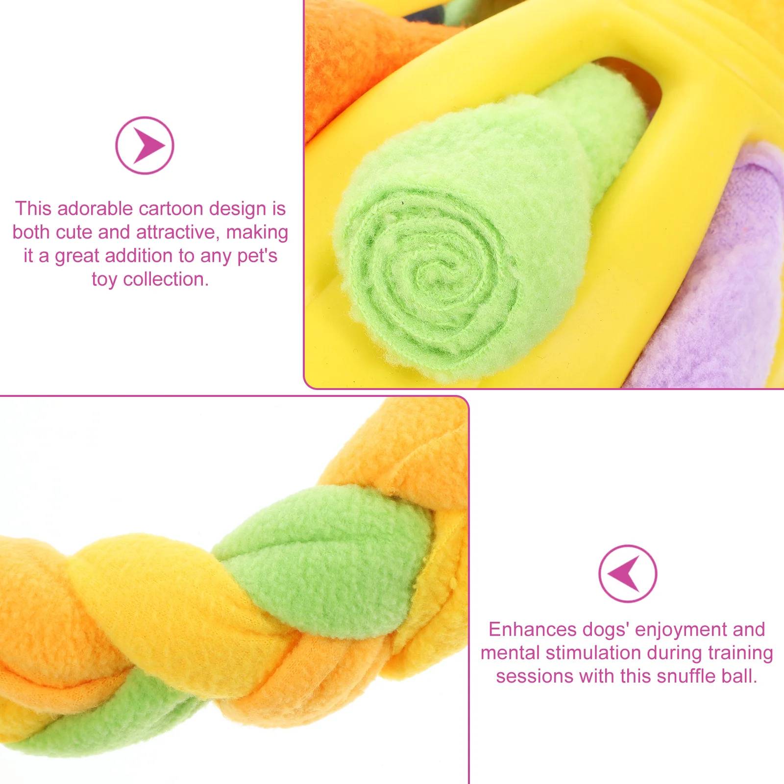 

Snuffle Ball Dog Food Dispenser Interactive Training For Mental Stimulation Treat Seeking Play Enrichment Activity Puzzle Game