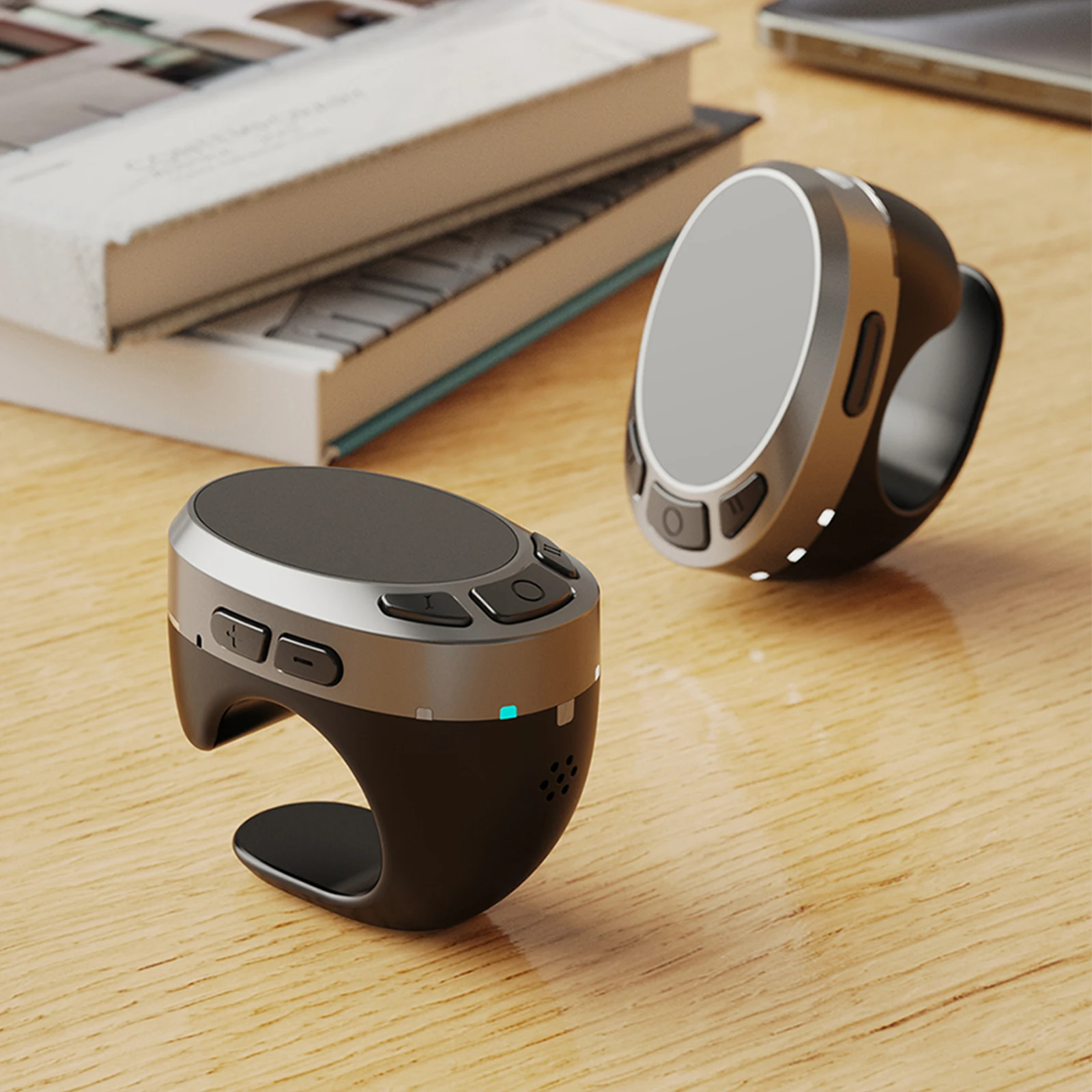 Bluetooth-kompatibler 5.3 Smart Touch Control Air Mouse Ring Drahtloser Video-Controller Fingerring-Maus für Telefon, Tablet, Kamera