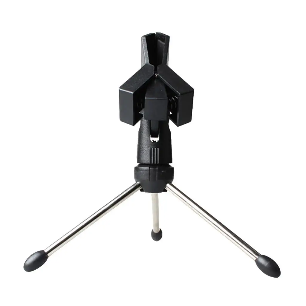 Universal Adjustable Desk Mic Stand Desktop Tabletop Table Top Short Microphone