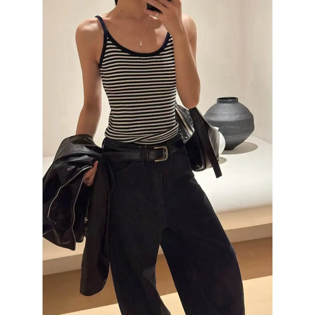 

Mulan Knitted Vest Layering Versatile Skin-friendly Inner Wear Autumn New Arrival Quality Texture Women's Fashion Top