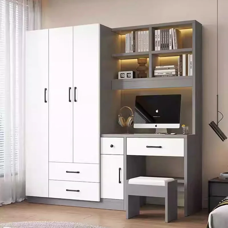 Nordic Minimalist Closet System Wooden Cabinet Clothes Shelves Wardrobe Modern Cupboard Storage Guarda Roupa Furniture For Room