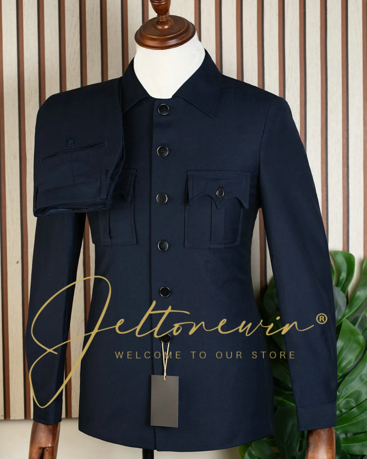 

Мужской темно-синий костюм-двойка, последний дизайн, смокинг, приталенный формальный костюм для свадьбы, жениха, вечерние пиджаки Traje De Hombre