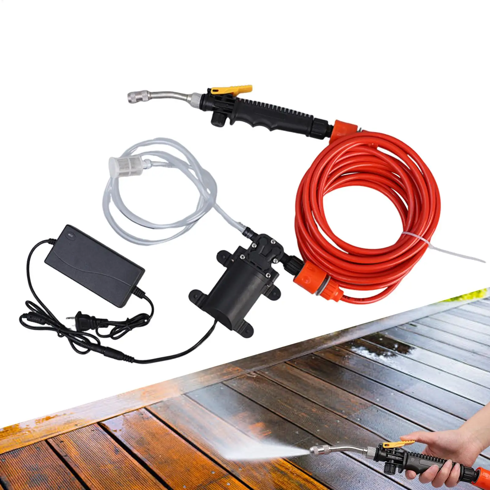 Portable Electric Pressure Washer High Power Spray Guns for Car Auto Home Driveway Patio Floor Air conditioner Cleaning