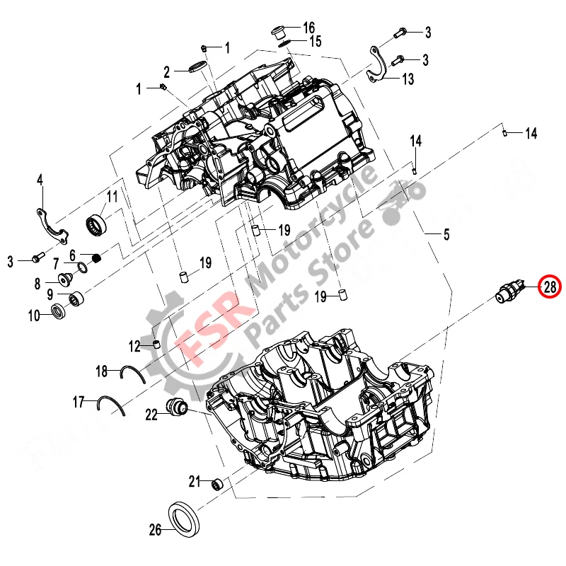 0SQV-012400-1000 OEM OIL PRESSURE SWITCH,FOR CFMOTO 450SR S 450NK 450MT 450CL-C & UFORCE U10 PRO XL SE ZFORCE Z10 TURBO UTV SSV