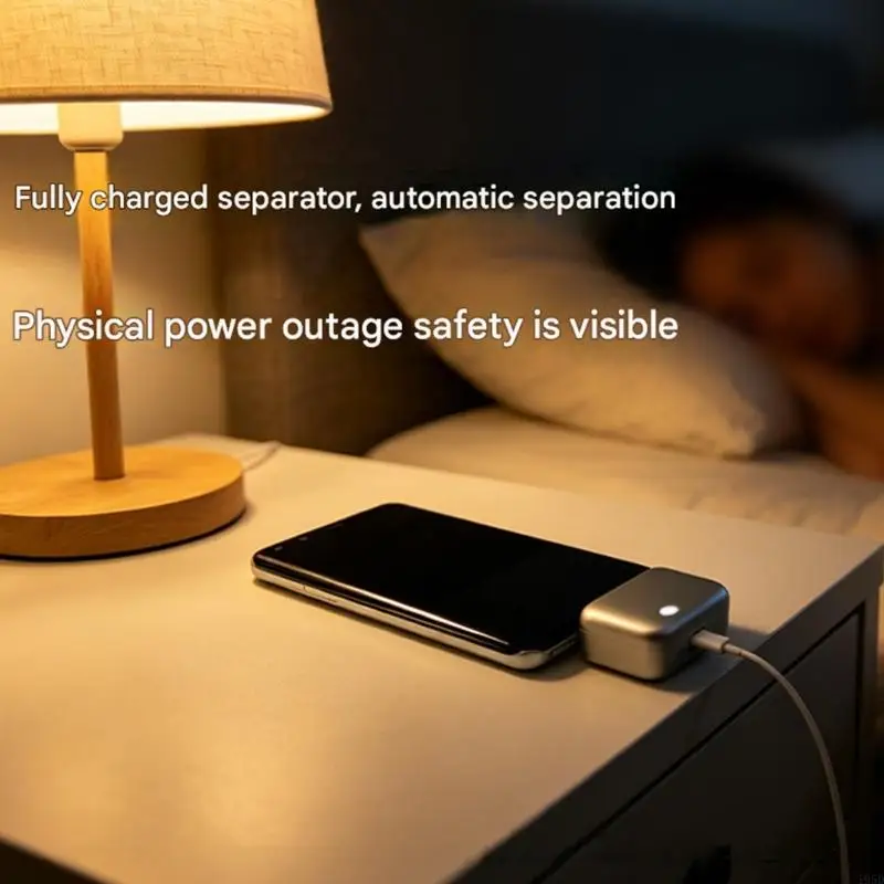 Upgrades Intelligent Disconnects USB C Fast Chargers with Spring Mechanism & Strong Metal Design for Battery Health Prot
