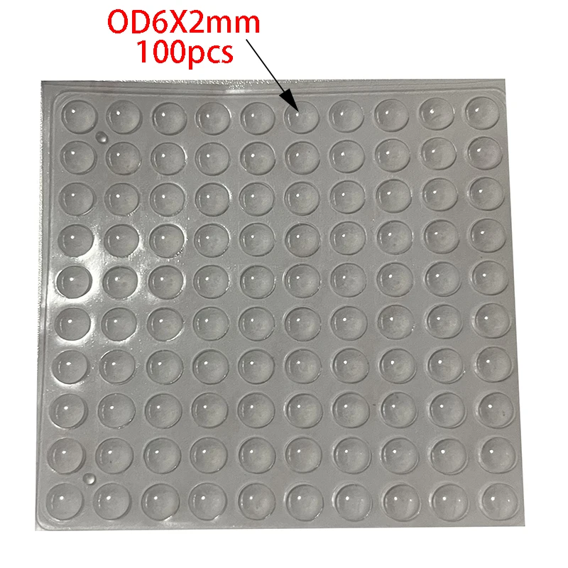 100 Stuks Zachte Siliconen Rubber Anti Slip Bumpers Voeten Pads Demper Buffer Kast Bumpers Siliconen Meubels Pads Lade Deur Pad