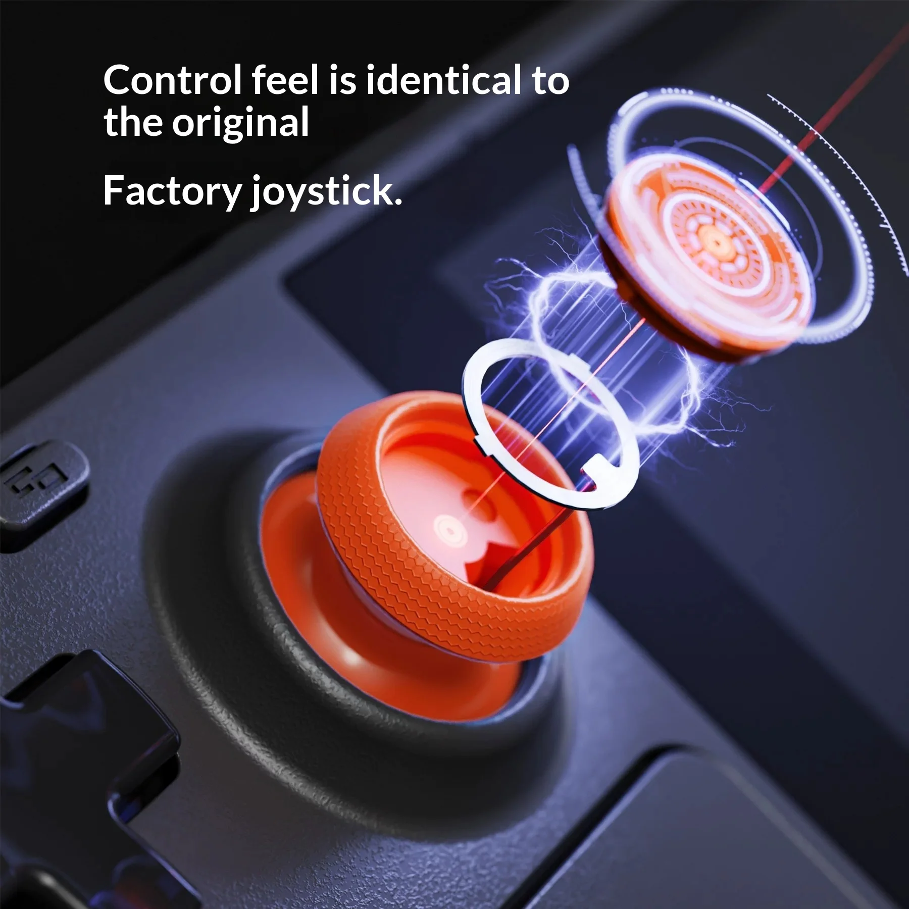 eXtremeRate Thumbstick Caps For Steam Deck OLED/LCD, Anti-Slip Replacement Joystick Thumb Grips, Multiple Colors Optional