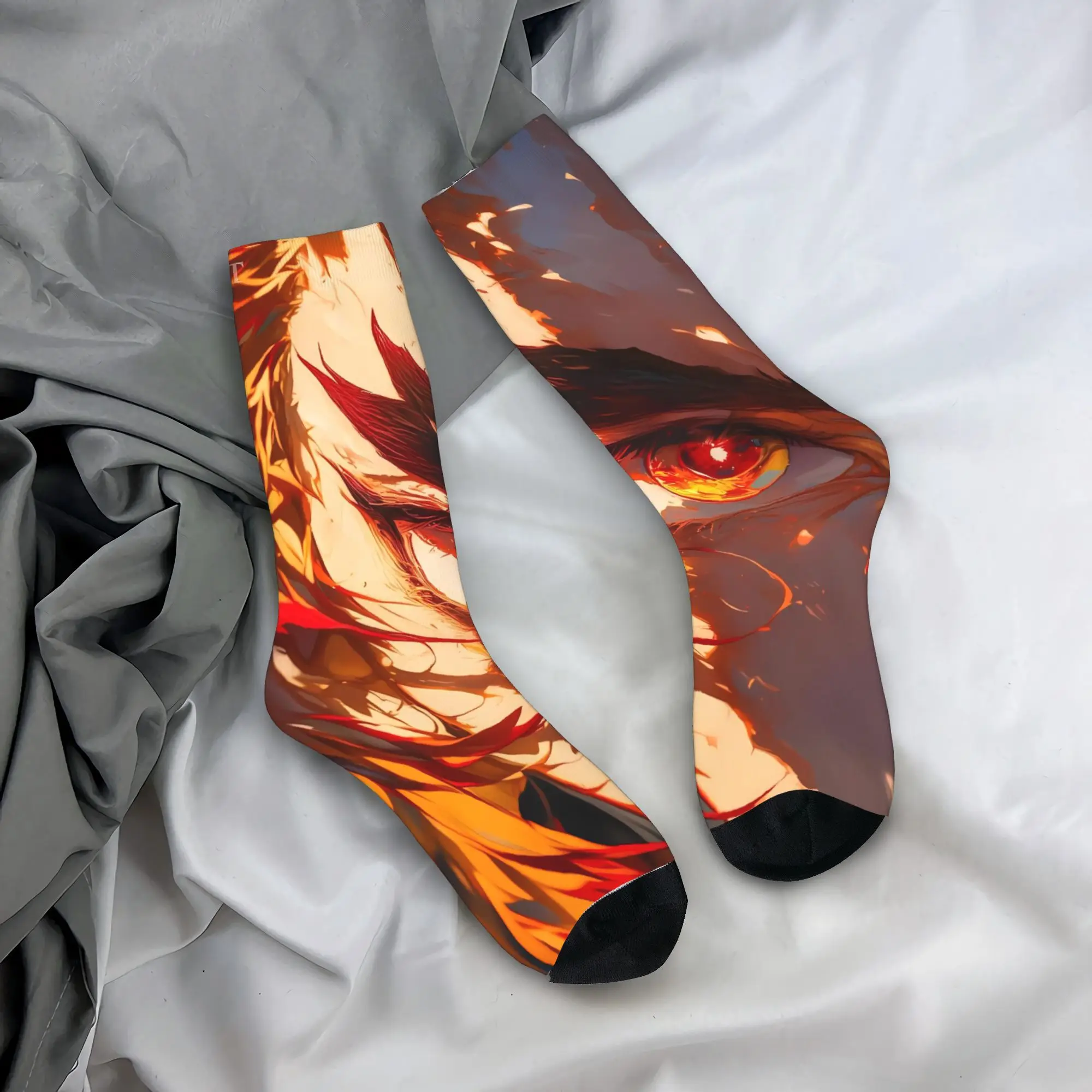 للجنسين الرجال الجوارب أنيمي Kyōjurō Rengoku جوارب الربيع الترفيه جودة الجوارب تصميم في الهواء الطلق عدم الانزلاق الجوارب