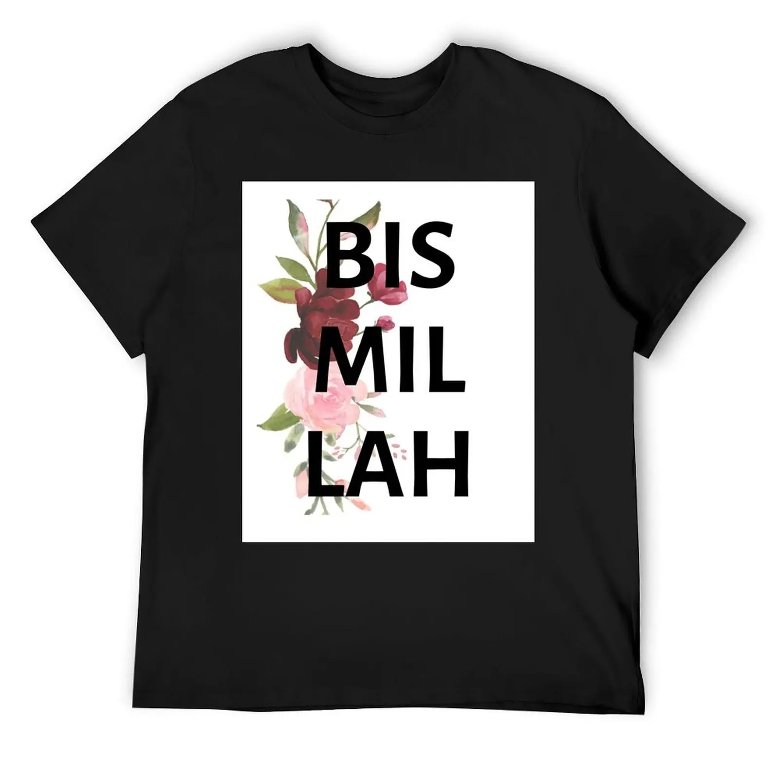 Floral Bismillah T-Shirt cute tops oversized graphic tee baggy shirts graphics mens t shirts pack