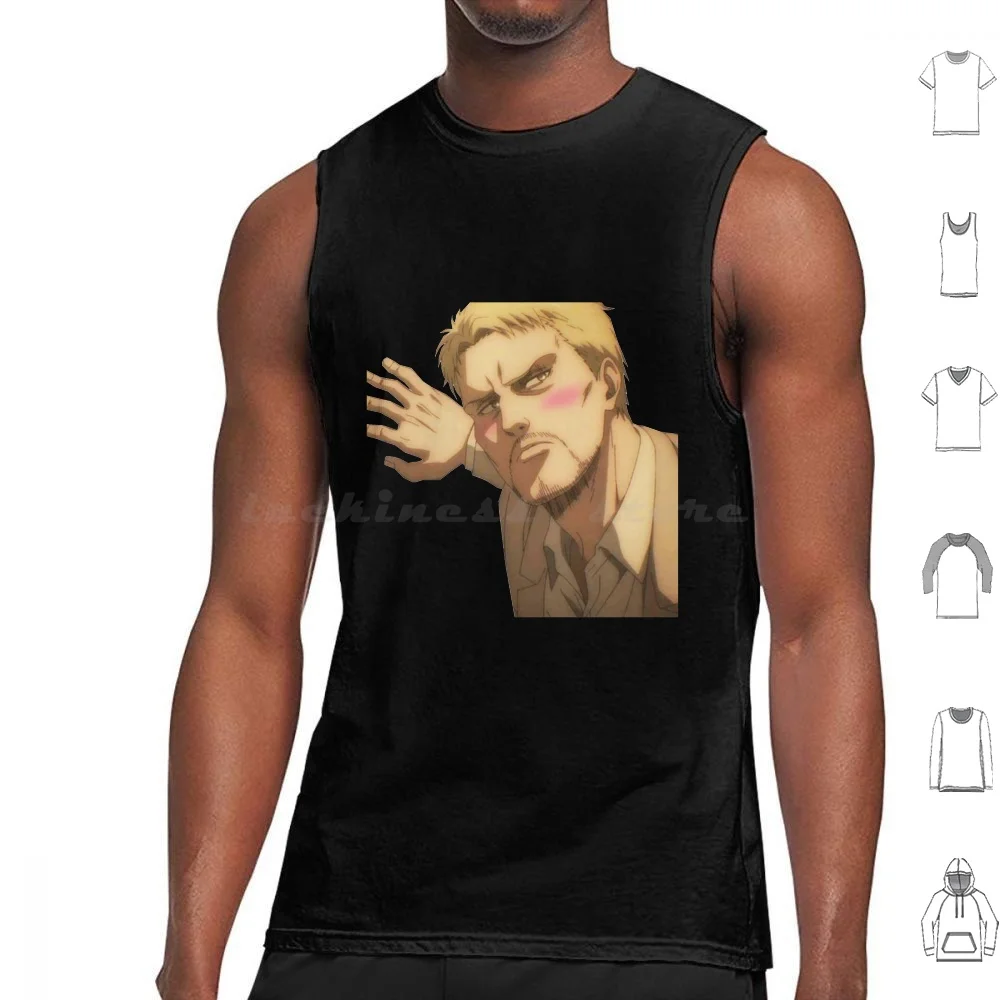 Reiner Braun ( Attack On Titan ) Tank Tops Print Cotton Reiner Braun Reiner Braun Eye Color Reiner Braun Armored Titan