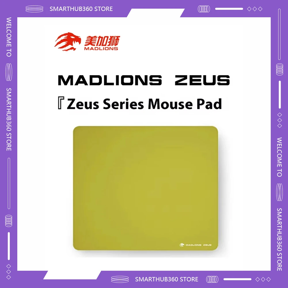 MADLIONS ZEUS Xsoft Mousepad FPS Esports Gaming Mouse Pad Neutral Equilibrium Mechanical Keyboard Custom PC Gamer Accessories