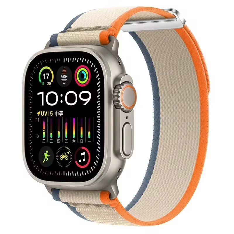 Trilha loop cinta para apple watch band 49mm 44mm 41mm 45mm 40mm 42mm 49 correa pulseira iwatch ultra 2 série 9 8 se 7 6 5 cinta