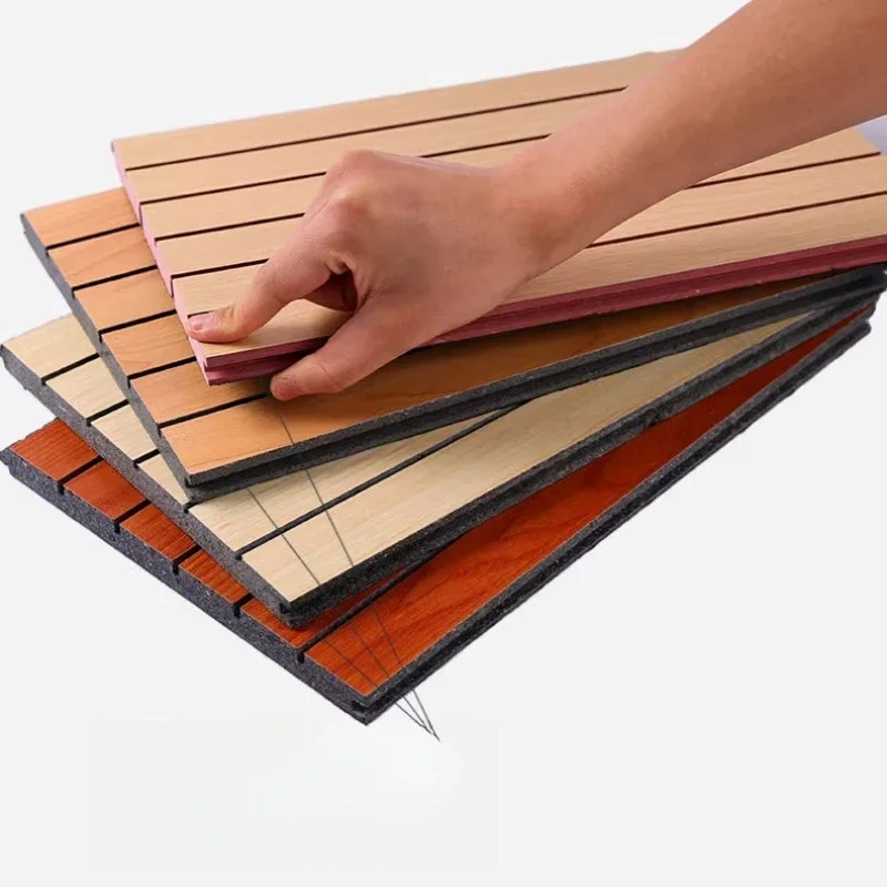 Ecological wood sound-absorbing board wall decoration material, sound insulation board KTV piano room meeting room ceiling