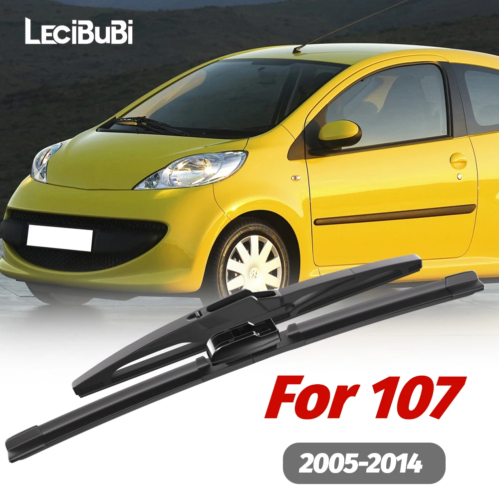 1 satz Vorne und Hinten Scheibenwischerblätter Scheibenwischer Für Peugeot 107 2005-2014 2006 2007 2008 2009 2010 2011 Zubehör