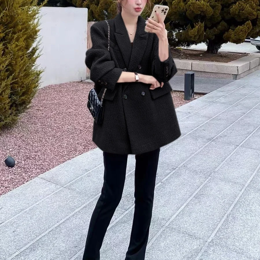 

Women'S Cropped Coat New In External Clothes Crop Blazer Woman  Dimensional Ruffled Sumemr Ready Cool Festival Slim-Fitting