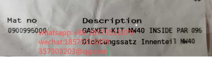 For Krones NW40 090099500 Sterile Valve Sealing Repair Kit 1 Piece