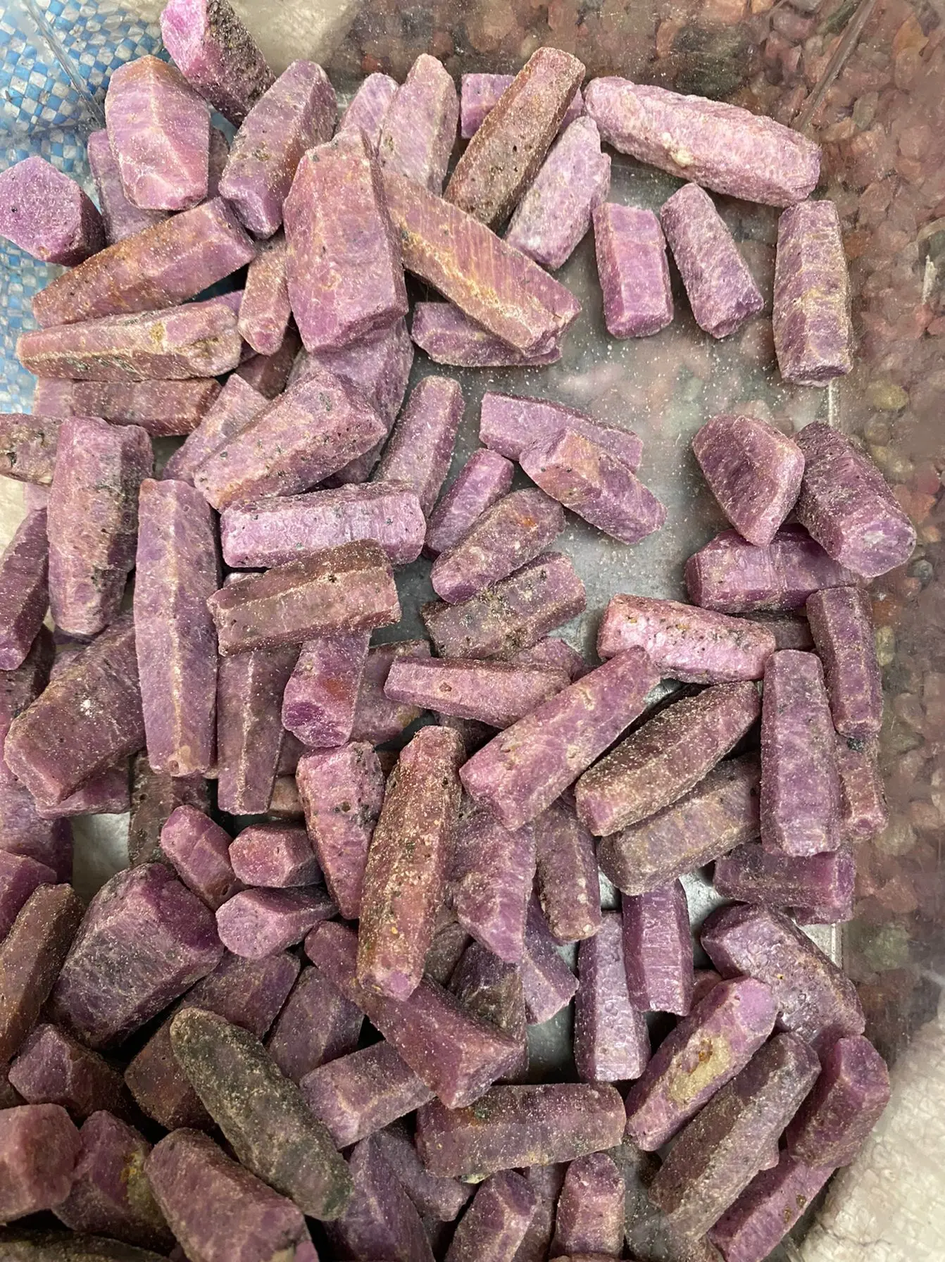 100cts RUBY CRYSTAL CORUNDUM Natural Rough Red Tanzania Mineral Specimen