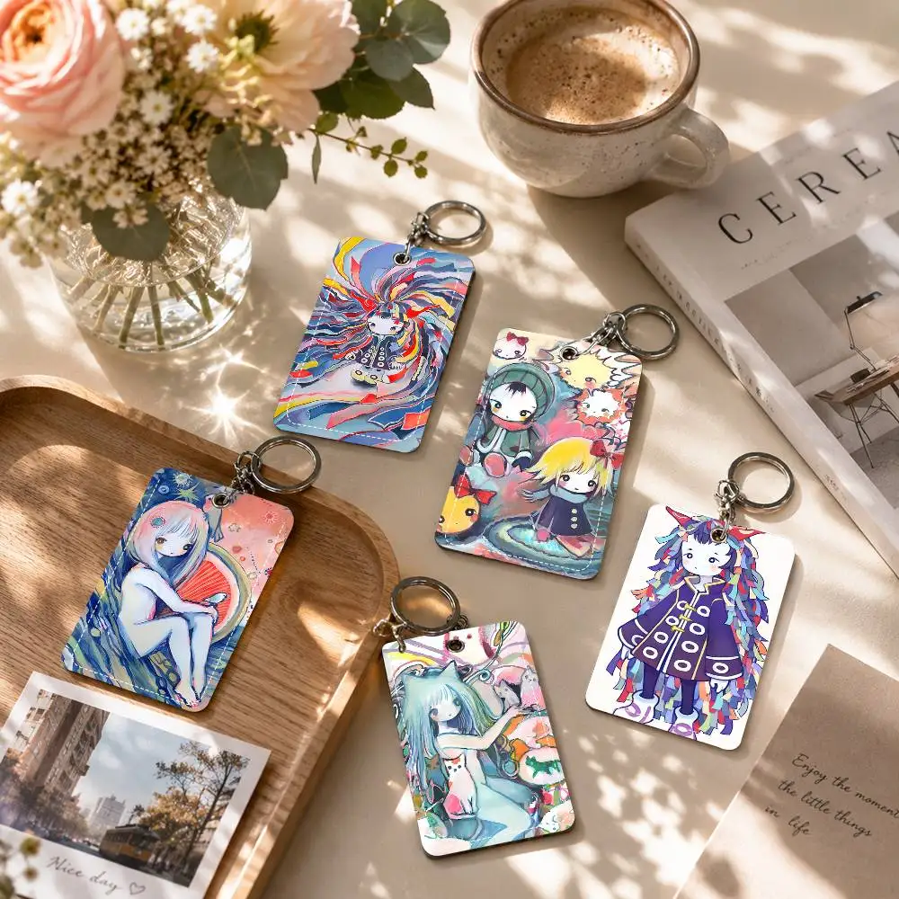 Music K-Ki-kuoS Cute Cartoon Japan Holder Suitable For Bank Card Subway Bus Card Wallet Card Case Badge Holder Keychain