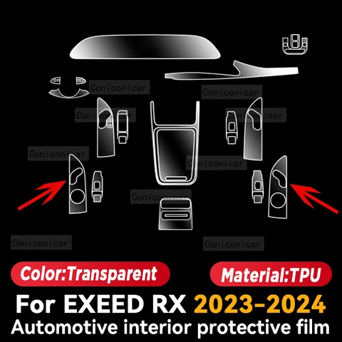 Для Chery EXEED RX 2023 2024, пленка для панели автомобиля, защитная наклейка для экрана приборной панели, внутренняя пленка против царапин, аксессуары