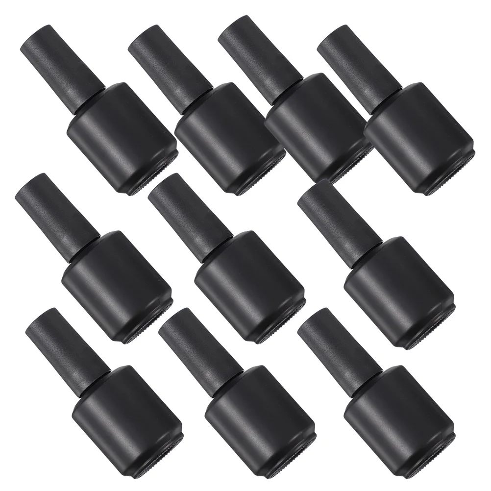 12 Uds. Botella vacía de esmalte de uñas de 15Ml, contenedor de barniz de uñas recargable de vidrio Premium, almacenamiento portátil a prueba de fugas para manicura