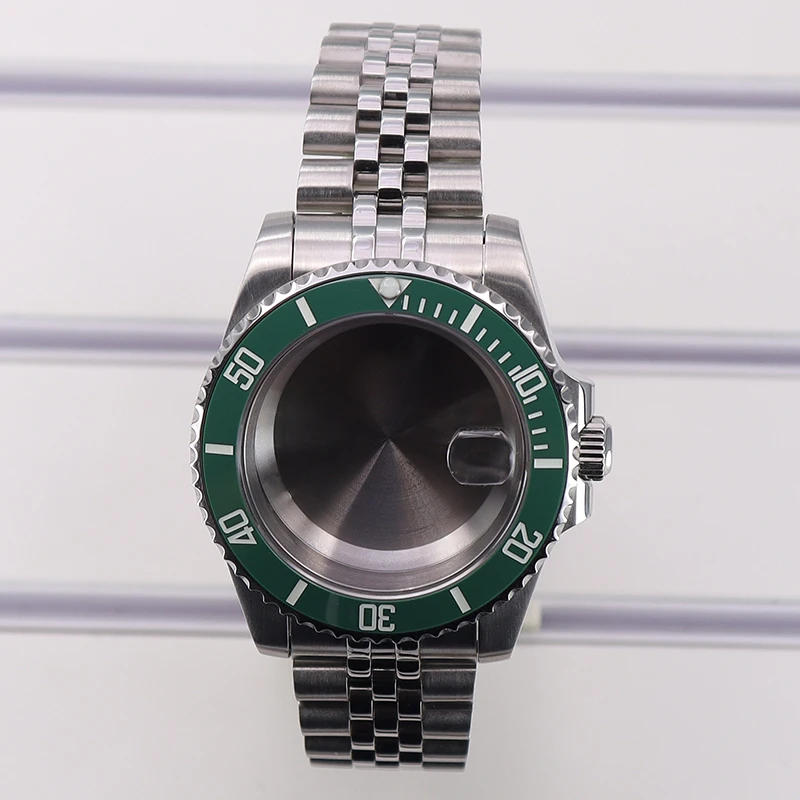 Caja de reloj para hombre, pulsera de cristal de zafiro para Seiko Nh34, Nh35/36, Eta2824, Miyota 8215, movimiento, esfera Submariner de 28,5mm, 40mm