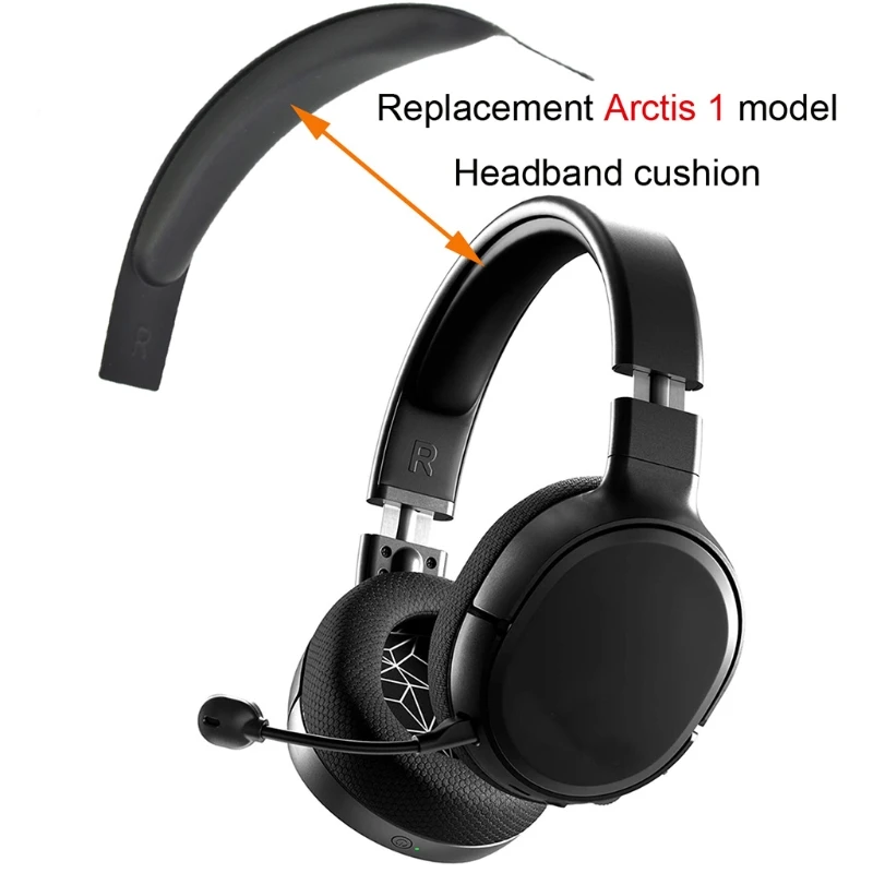 Replacement Headband Cushion Pad Soft Leather Foam Sponge Headband Cushion for SteelSeries Arctis 1 Headphones Headbeam