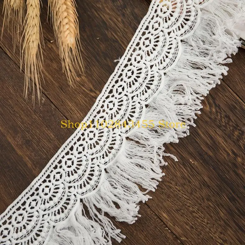49MC Lace Ribbon Wedding Decoration جميل هدايا تعبئة البوليستر مادة بيضاء