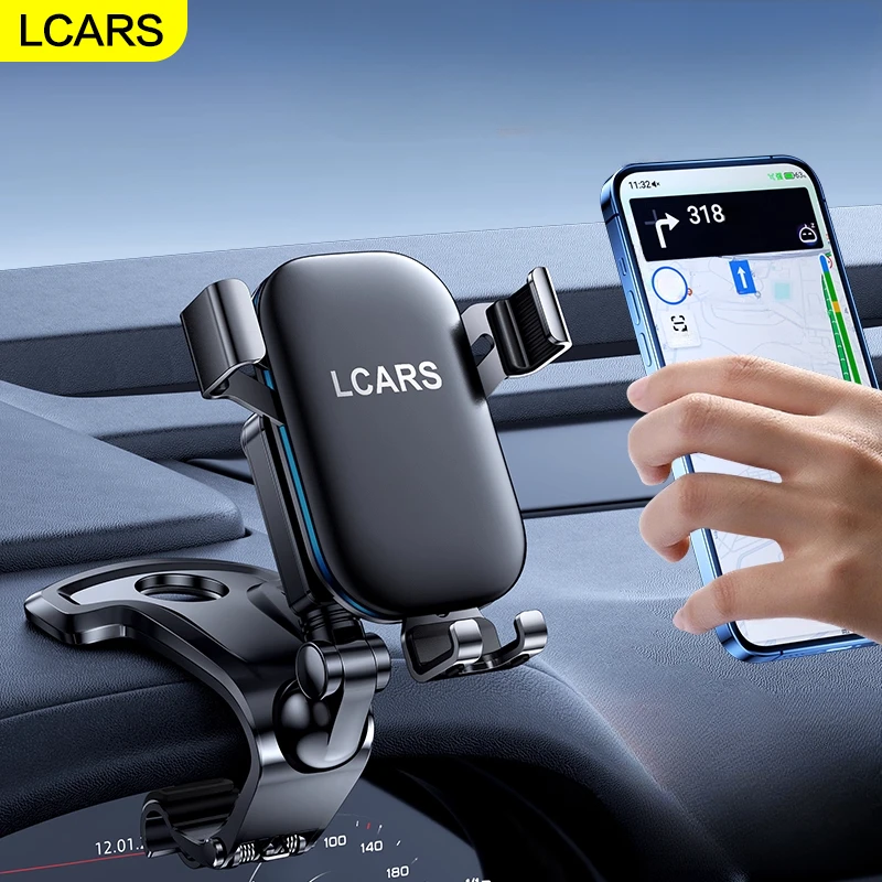 

Lcars — автомобильный держатель для телефона на приборной панели, универсальная черная поддержка автомобильной навигации для телефона, держатель для мобильного телефона