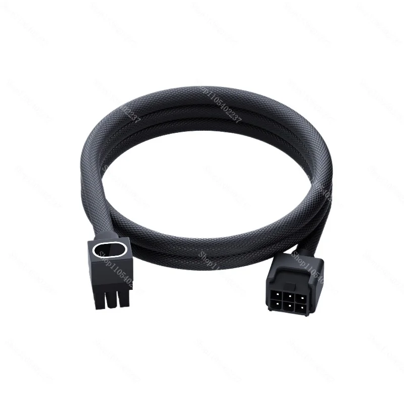 GPU 6Pin Graphics Card Power Extension Cable RGB Luminous Computer Mainboard Power Supply One‑line Extension Cord PC Hardware