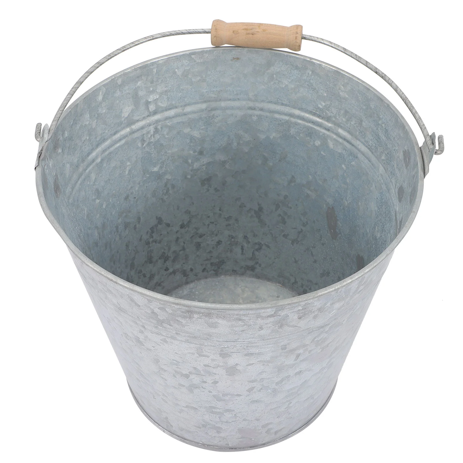 Garbage Can Stainless Steel Bucket Buckets Small Tin Iron Charcoal Container Vintage Metal Vases