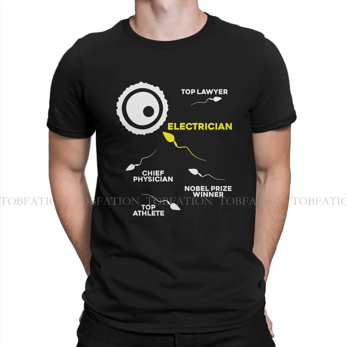 Lineman Wireman Electronics Technician Round Collar TShirt Engineer Electrical Electrician Fabric Basic T Shirt Man's Tops