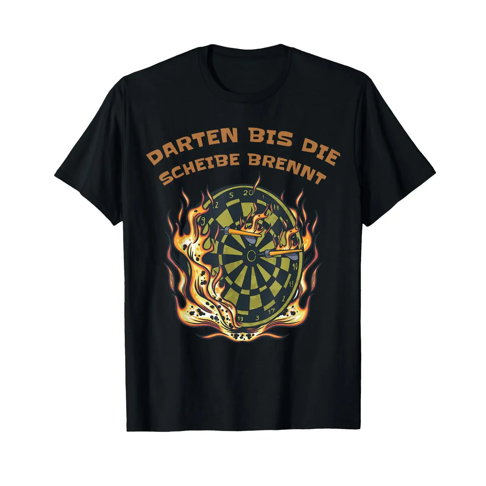 Darten bis die Dartboard Burnt T Shirt vintage Washed Versatile Breathable Comfortable designer clothes streetwear fashion