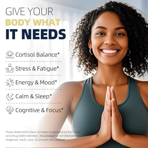 Tecepec Ashwagandha Root Capsules, Helps Sleep, Improves Sleep Quality, Soothes Mood, Promotes Emotional Health - 120 Capsules