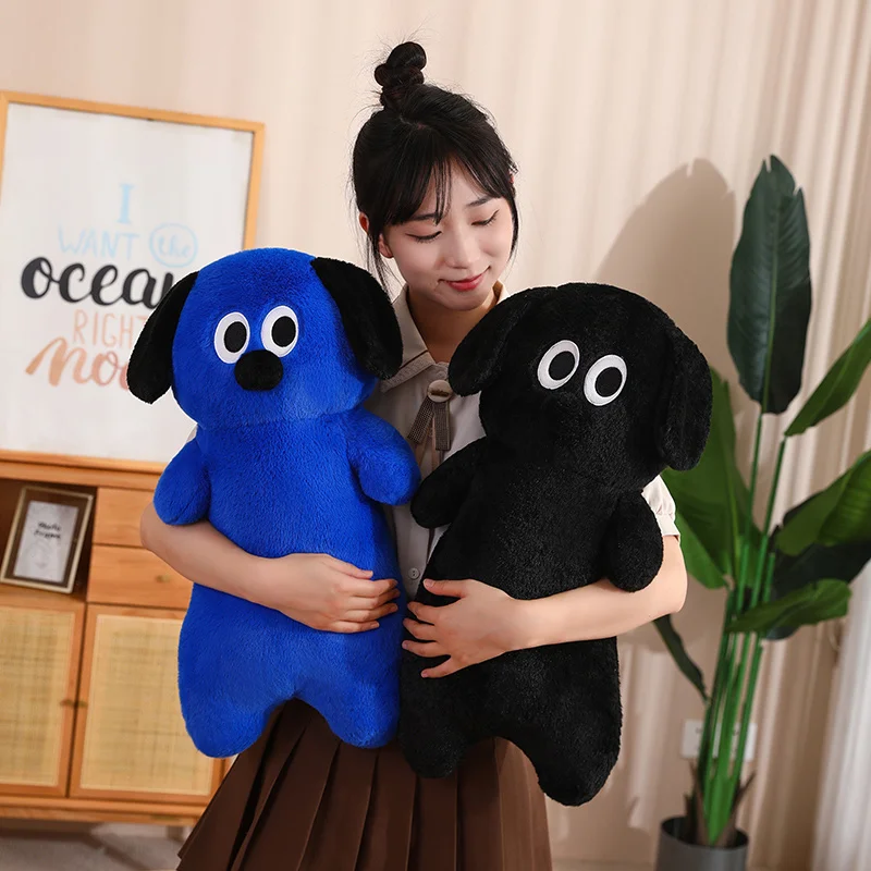 

Kawaii Big Nose Color Puppy Long Plush Toy Stuffed Fluffy Cuddly Cartoon Animal Dog Baby Accompany Plushies Doll for Girls Gifts