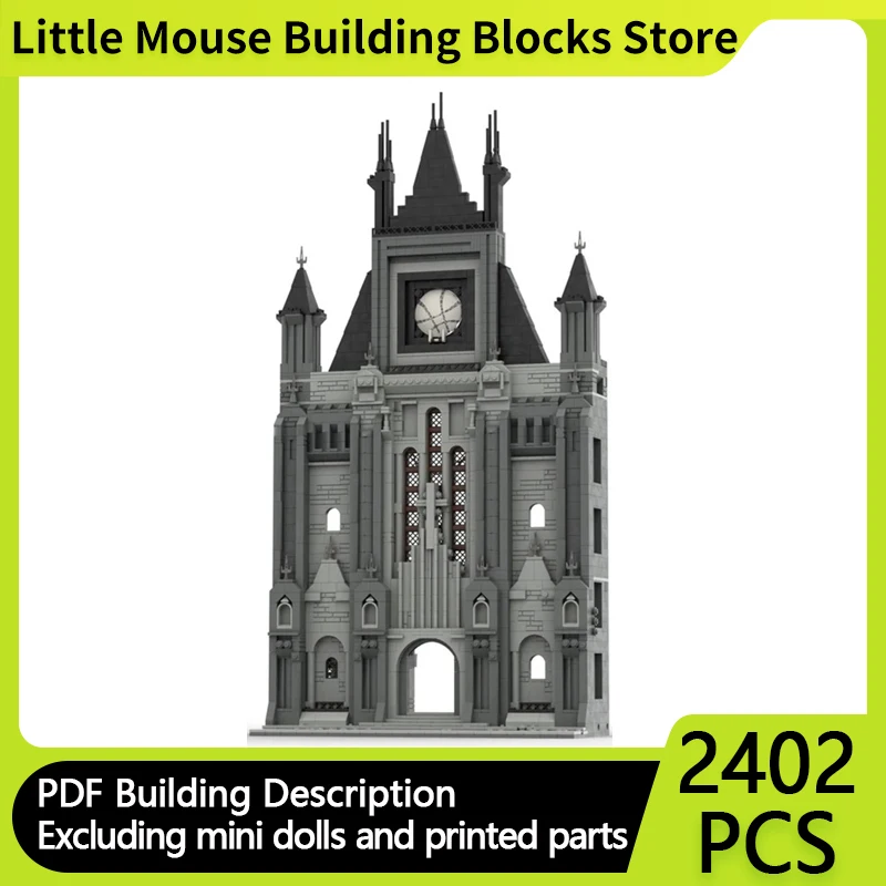 MOC Medieval Castle Building Bricks para crianças, Modelo de Jogo Popular, Academia Modular, Presentes de Tecnologia, Holiday Assemble Toys Suit