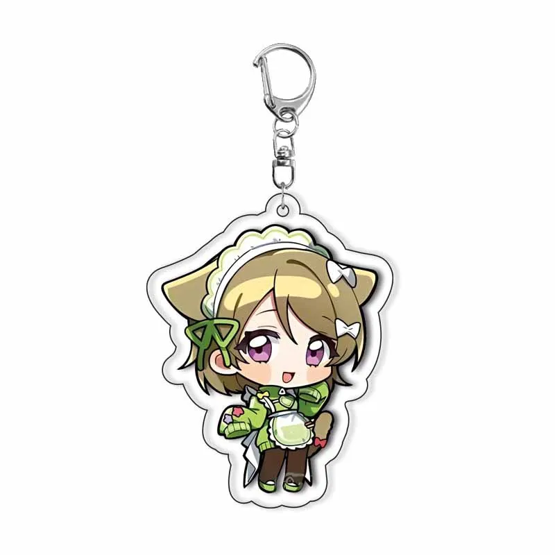 New LoveLive!School Idol Project Cartoon Keychain Cute Pendant Car Keyring Anime Bag Charms Badge Badge Friend Gift