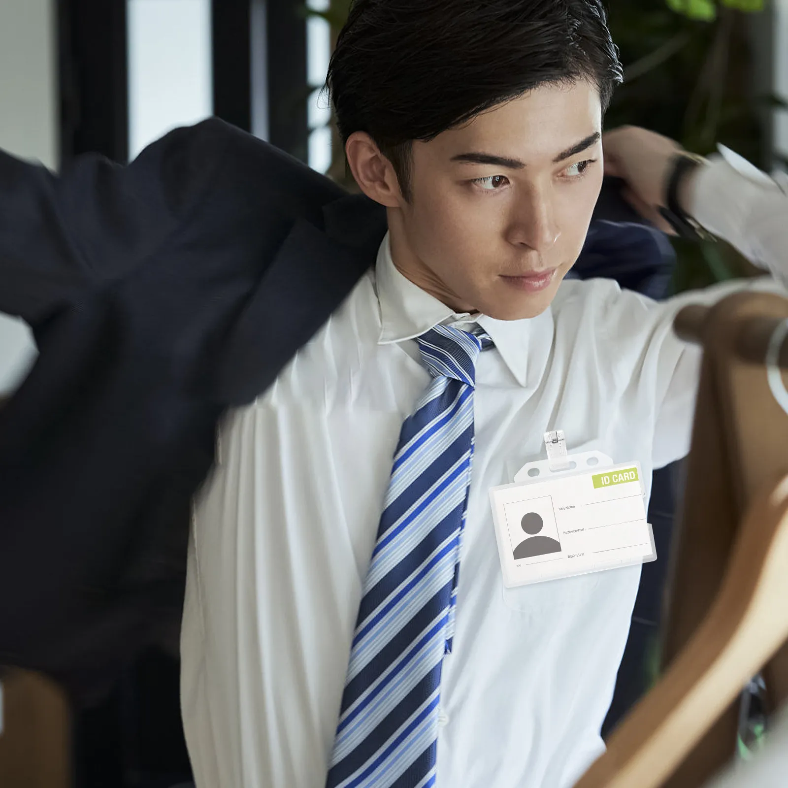 

10 шт. пластиковых пружинных зажимов для бейджей, держателей именных карт, пропусков, пружинных клипс для карт