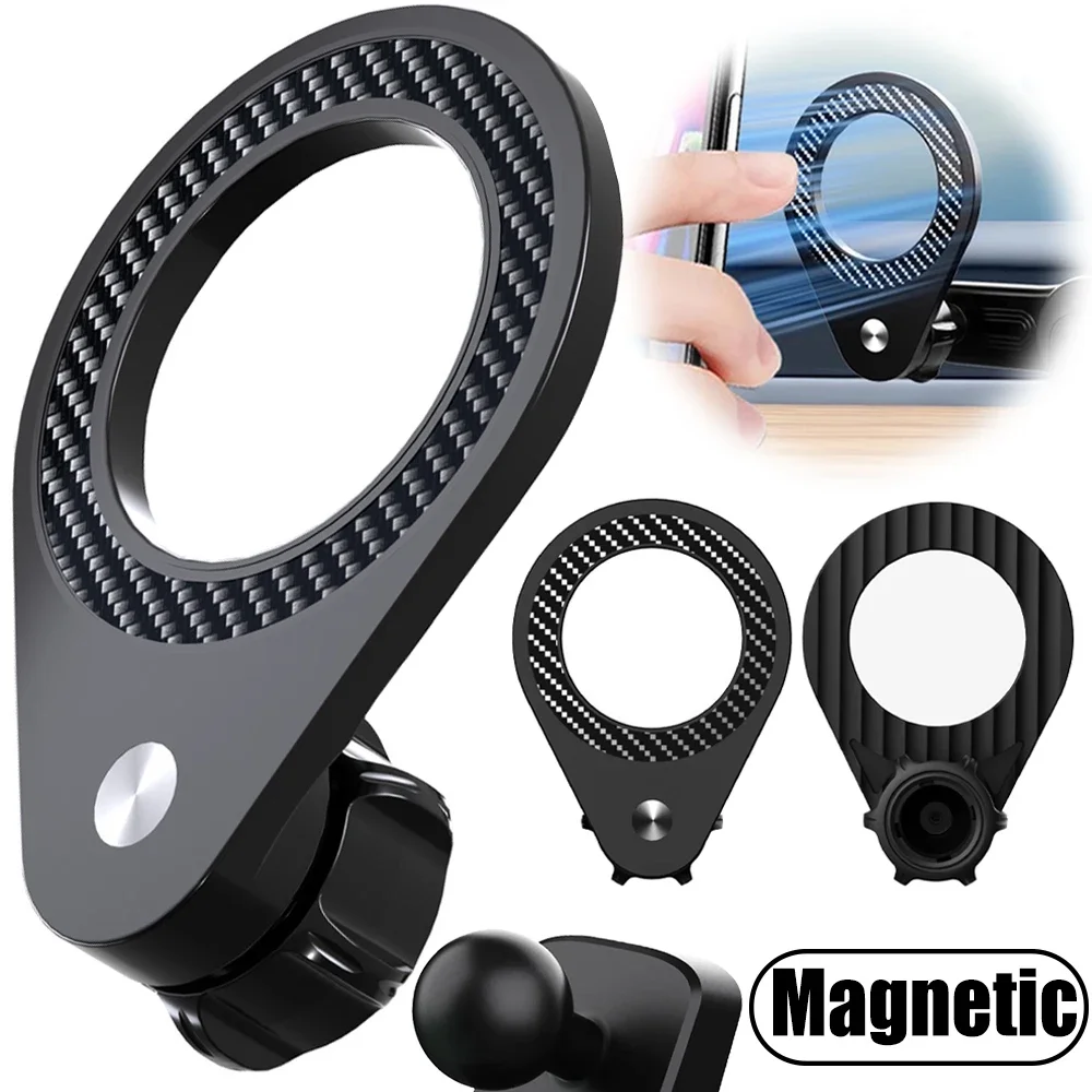 Universal Magnetic Car Phone Mount Base for 17mm Ball Head Suitable for Apple Magsafe Strong Magnetic Ball Phone Holder Stands