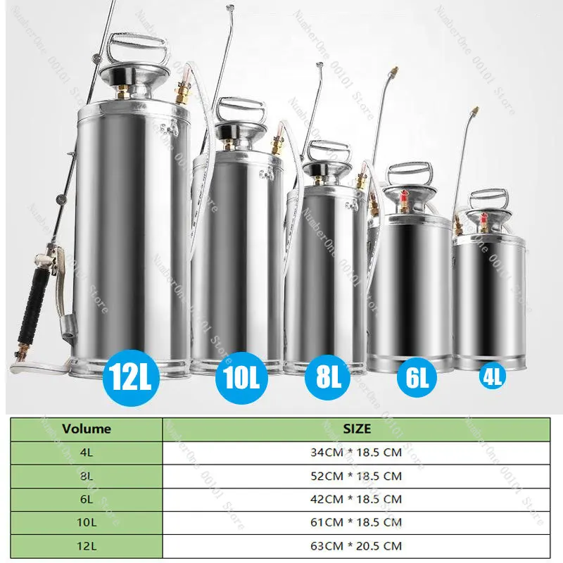 الري الزراعي للحديقة 8L بخاخ مقاوم للأحماض مكافحة الآفات مضخة من الفولاذ المقاوم للصدأ البخاخ منتجات مخصصة #2