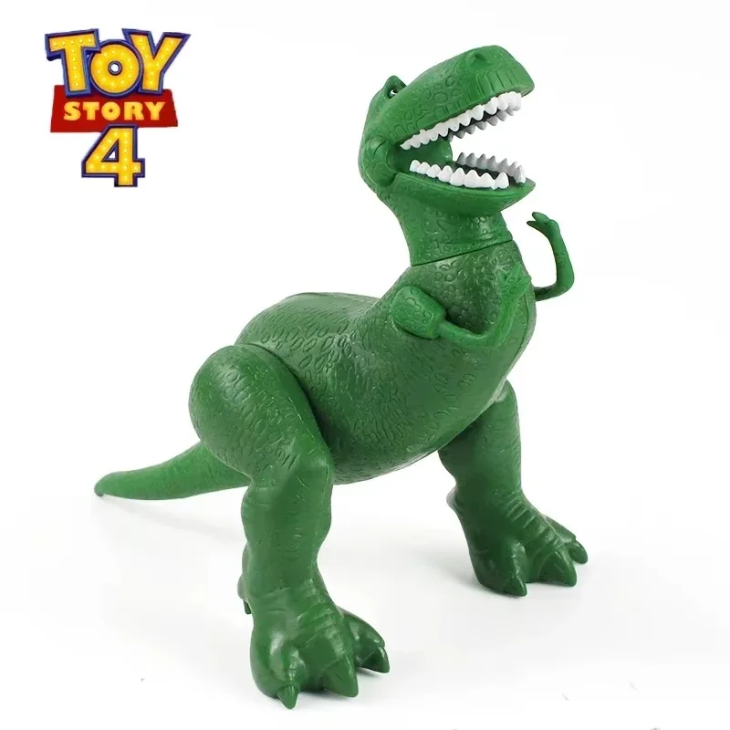 Disney Toy Story 4 Rex grüner Dinosaurier, 22 cm, PVC-Actionfigur mit beweglichen Beinen, Sammlerstück, Mini-Modellpuppe für Kinder, Geschenk