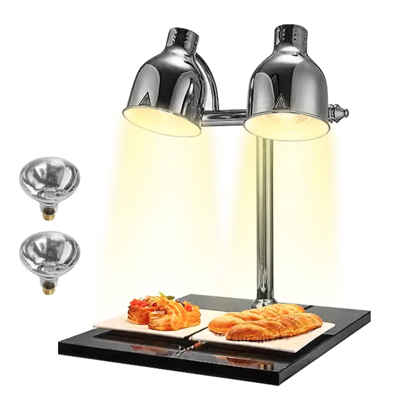 High quality gold and silver buffet heating lamp luxury heating lamp catering restaurant food display heater