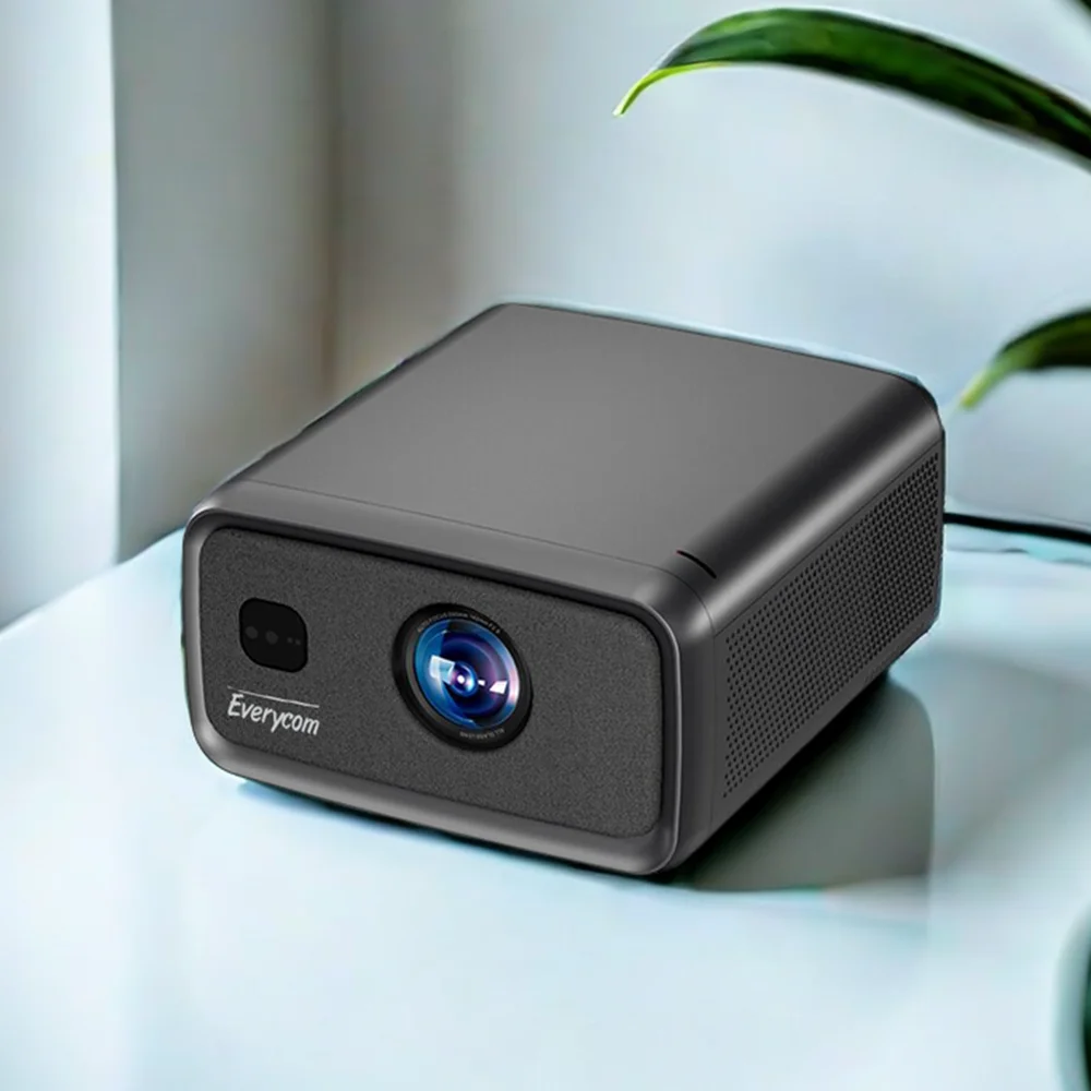 4k projector Everycom Cubelite E1 outdoor 1080p projector home 3d led short throw projector 4k home theater