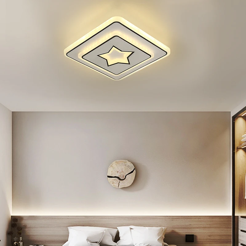 

New Modern Ceiling Light Aisle Bedroom Lighting Ceiling Light Cafe Lounge Lighting Fixture LED Tri-color Light Adjustable