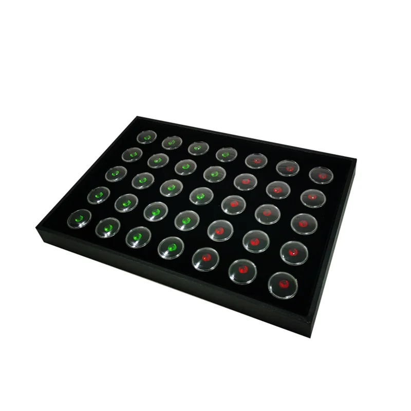 Acrylic Transparent Round Bare Diamond Box Jewelry Storage Display Tray Diamond Gem Storage Tray Counter Display Rack