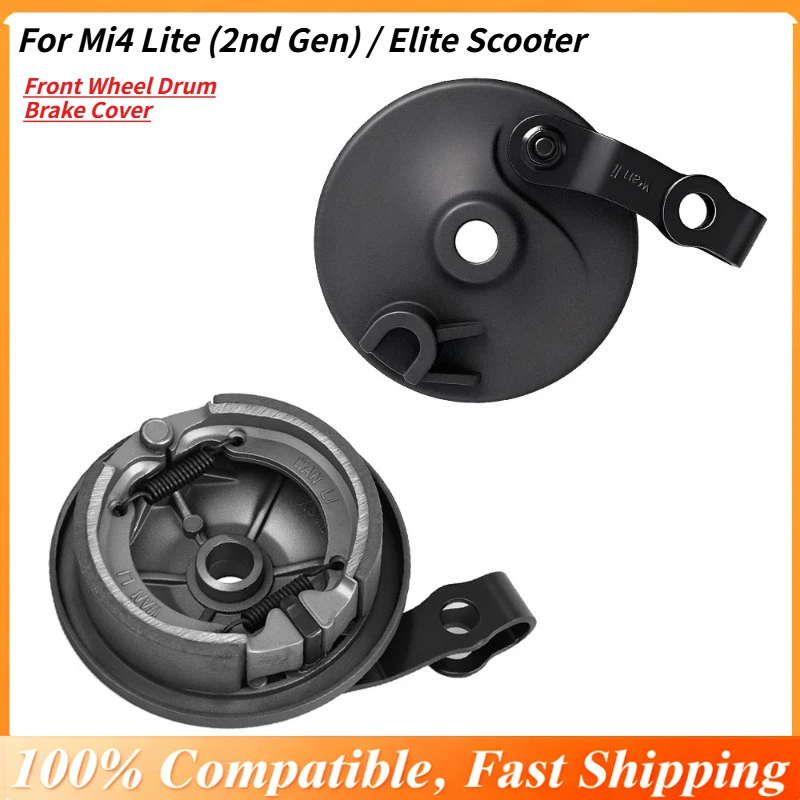 

Front Wheel Drum Brake Cover for Mi4 Lite (2nd Gen) / Elite Scooter -OEM Parts Dust Protection Cap, Exact Fit Brake Housing Part